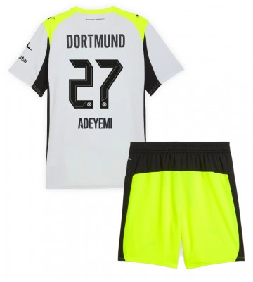 Borussia Dortmund Karim Adeyemi #27 Replica Away Stadium Kit for Kids 2025-26 Short Sleeve (+ pants)